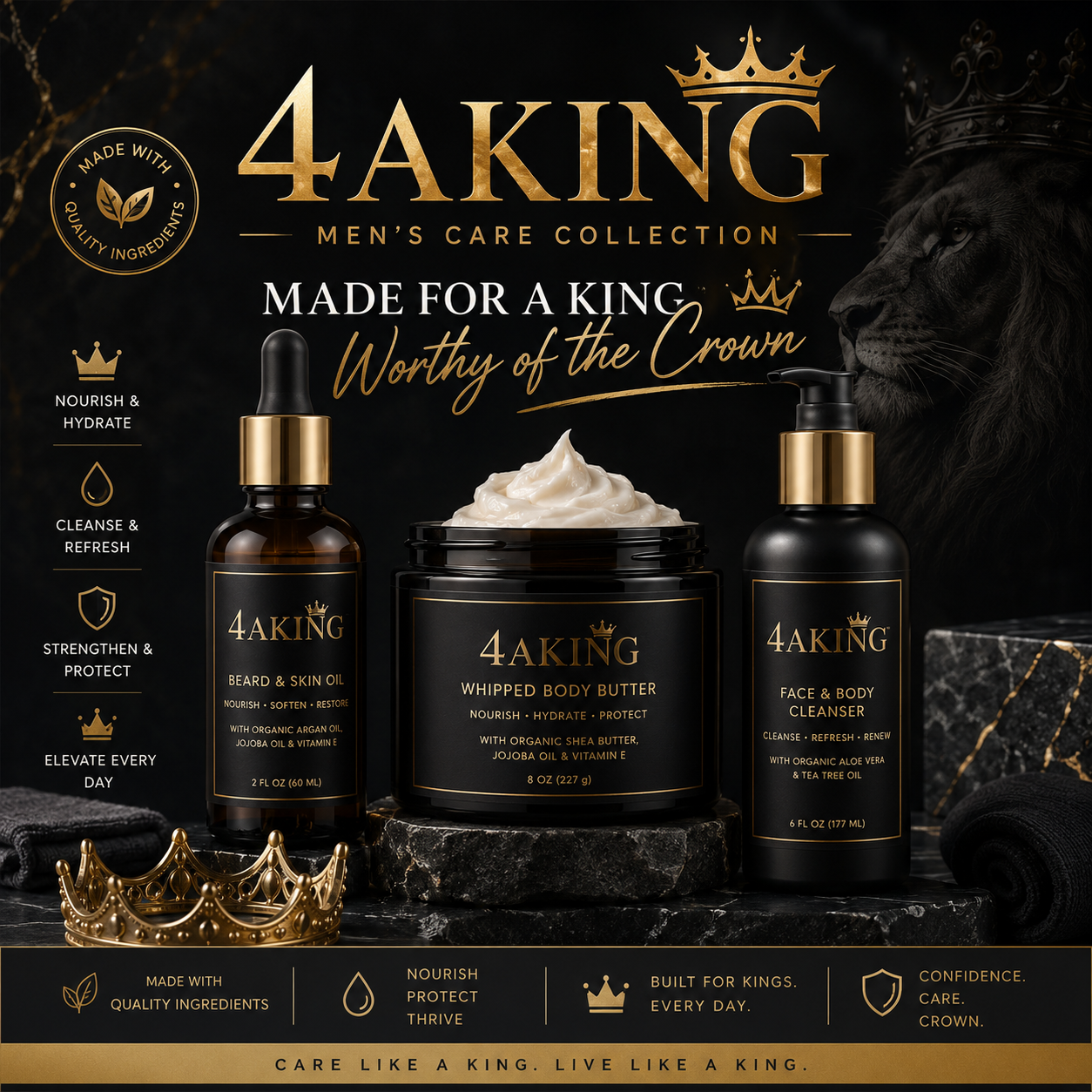 4AKing Men's Care Collection