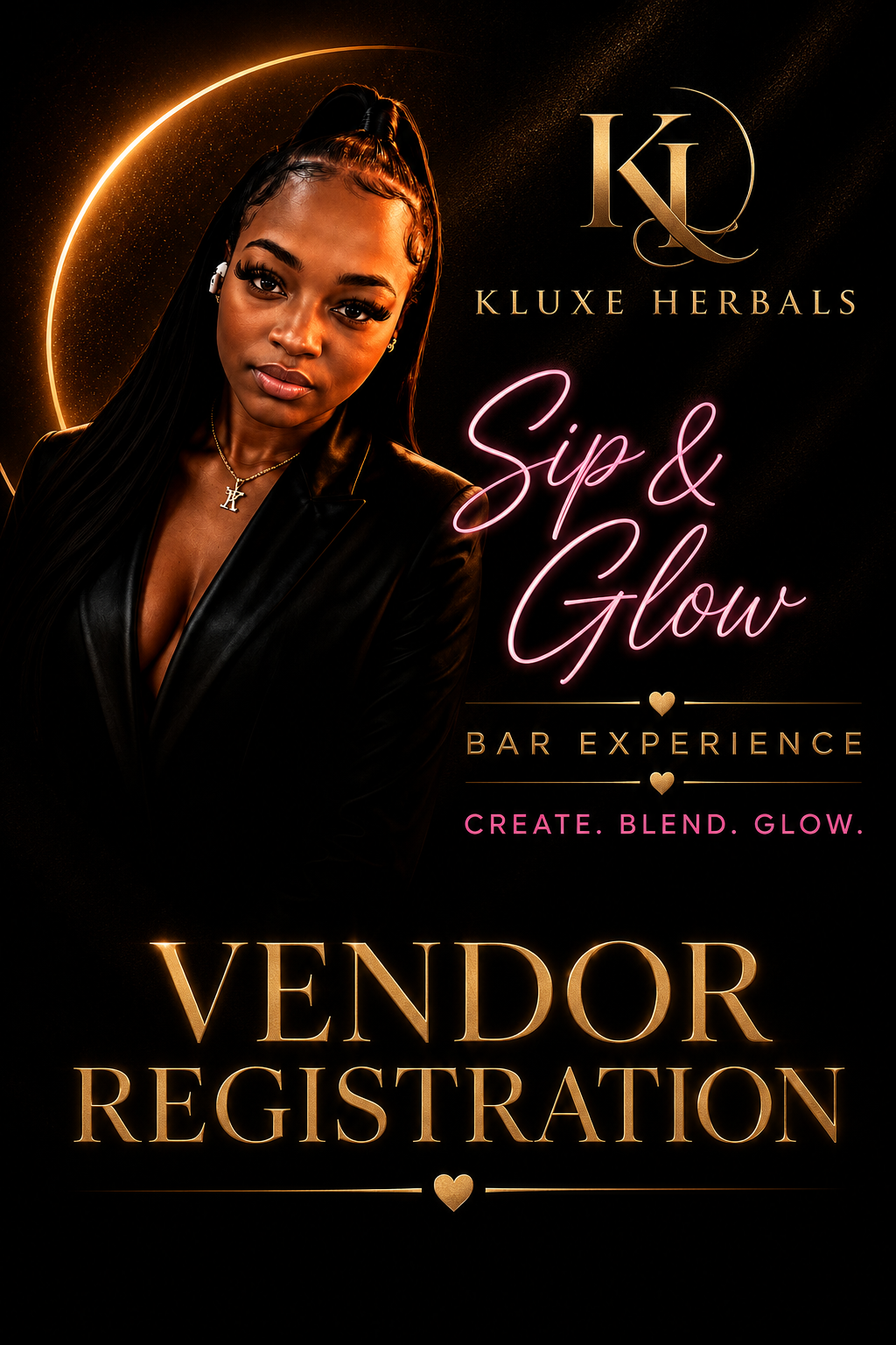 Sip & Glow Bar — Vendor Registration